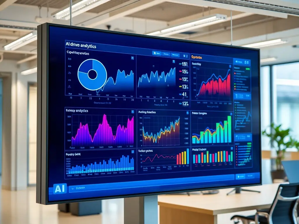 An image representing Blaze.ai, perhaps showing their AI-driven analytics dashboard or a visual representation of data processing.